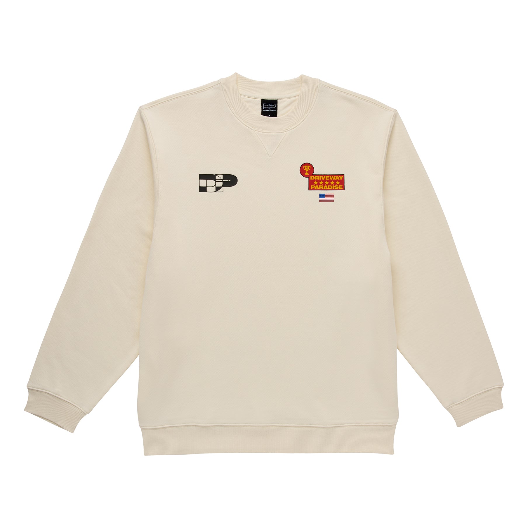 CLASSIC CREWNECK - MILK – DRIVEWAY PARADISE