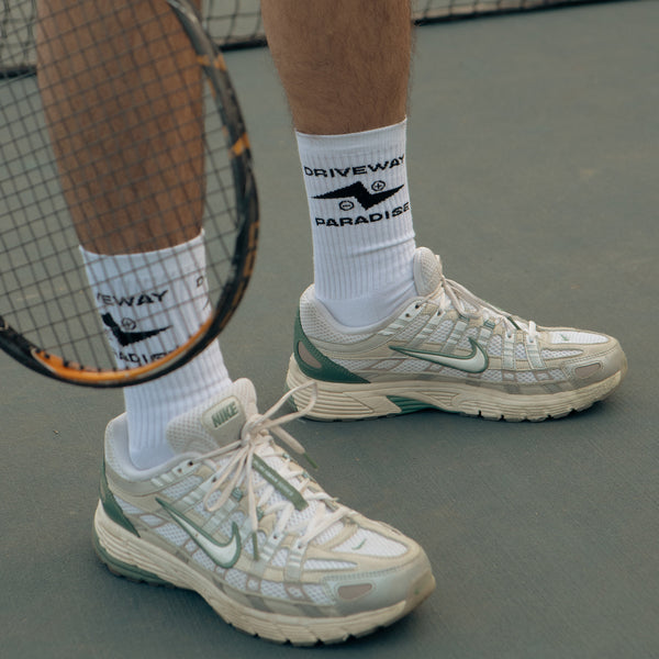 TURBO CREW SOCKS - WHITE