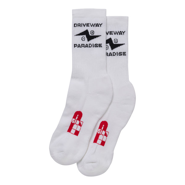 TURBO CREW SOCKS - WHITE