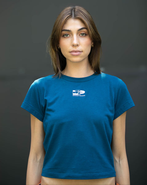 DRIVEWAY PARADISE - BABY TEE - MINTY BOI™ - OCEAN BLUE -