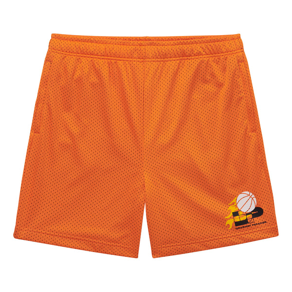 DRIVEWAY PARADISE - BASKETBALL SHORTS - BURNT ORANGE -