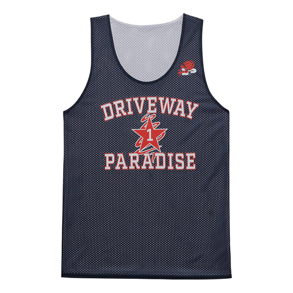 SPORTS PINNIE - WHITE/NAVY