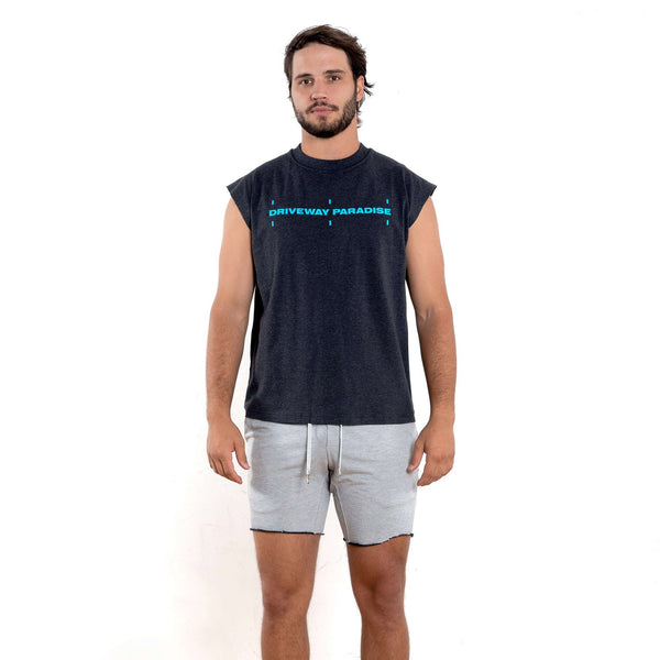 DRIVEWAY PARADISE - BIG LEAGUE CUT OFF - CHARCOAL PAVEMENT - Tanks